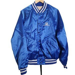 Chemsearch King Louie Pro Fit Large Blue Bomber Satin Jacket